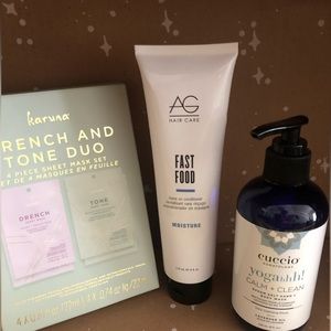Multiple skin and hair are products from FabFitFun.